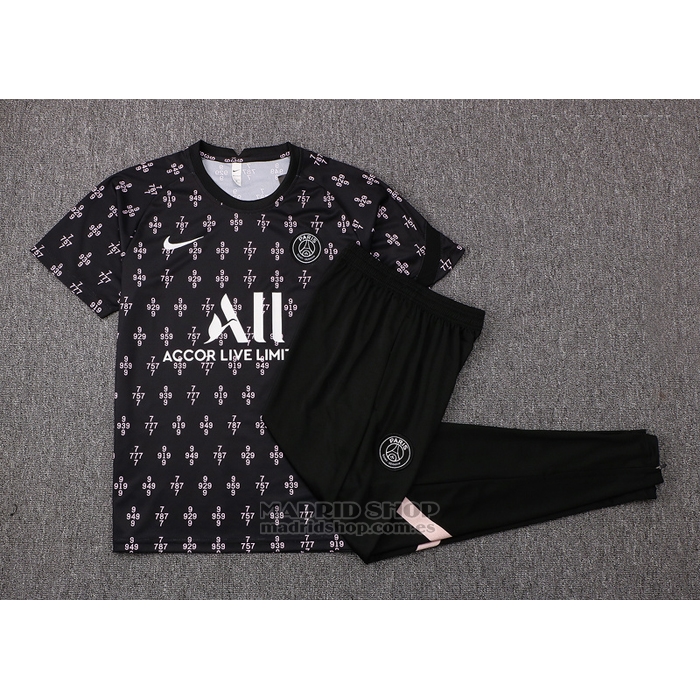 Chandal del Paris Saint-Germain Manga Corta 2021-2022 Negro